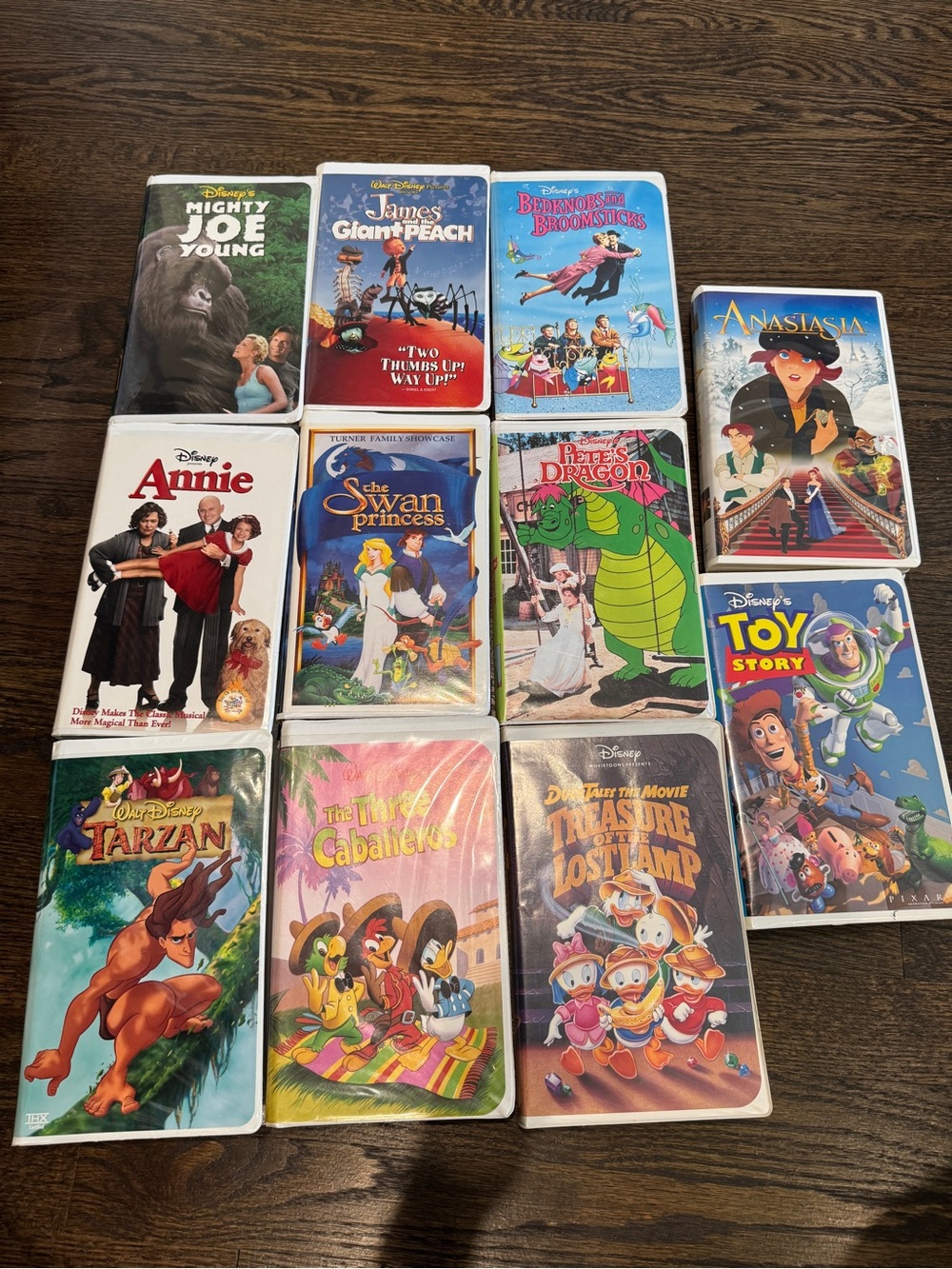 Disney Animated VHS Movies Tarzan Toy Story Swan Princess Anastasia Lot 11